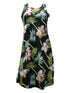 Orchid Bamboo Women's Short Tank Flared Hawaiian Dress