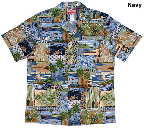 Hawaiian Lifestyle Image Men's Hawaiian Shirt