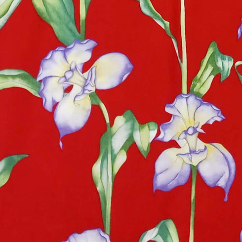 Paradise Found Men's Orchid Panel Hawaiian Shirt