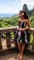 Paradise Lei Panel Girls Hawaiian Smocked Dress