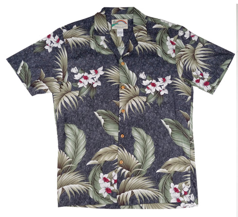 Paradise Found Men's Wild Orchid Hawaiian Shirt