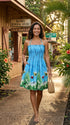 RJC Womens Floating Martini Elastic Tube Top Sundress