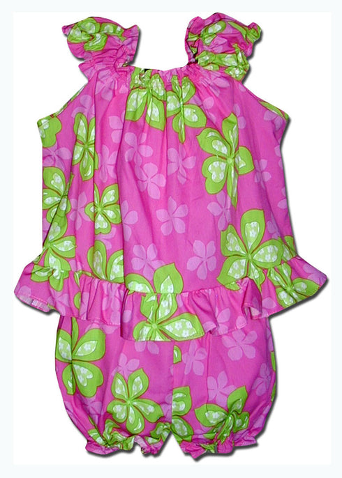 Aloha Candy Flower Girl's 2pc Hawaiian Cabana Set