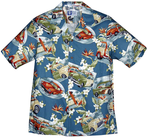 Woodie Plumeria Men's Hawaiian Shirt