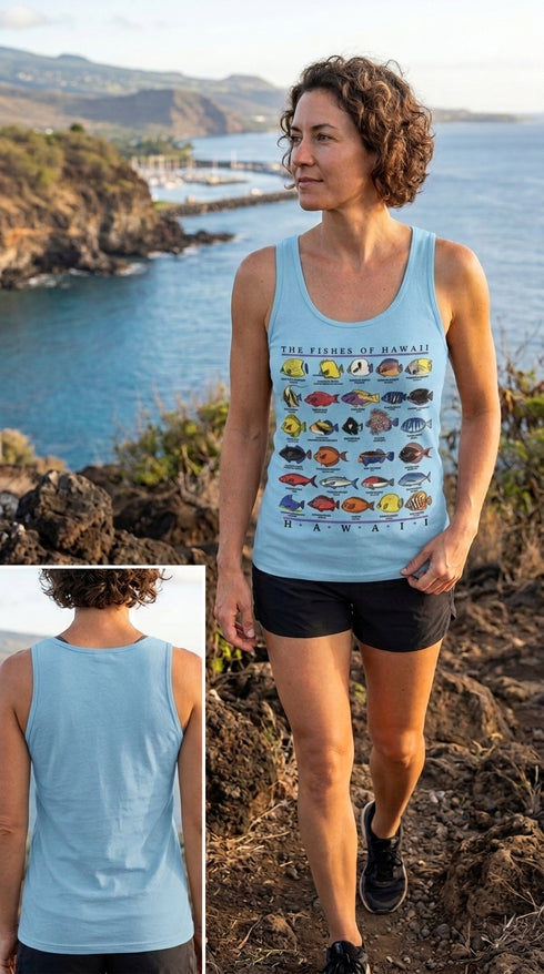 RJC Unisex Fishes of Hawaii Tank Top