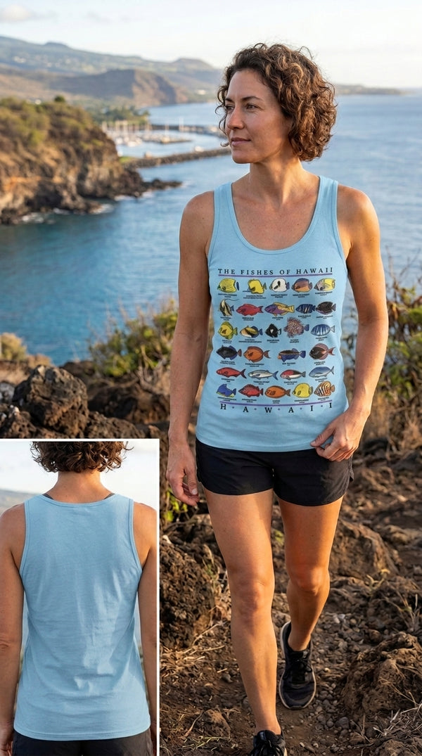 RJC Unisex Fishes of Hawaii Tank Top