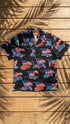 Flaming Roadsters USA Flag Men's Hawaiian Shirt
