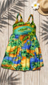 Florida Alligator Lagoon Girl's Hawaiian Flared Dress