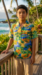 Florida Alligator Lagoon Boy's Hawaiian Shirt