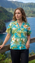 Full Bloom Women's Hawaiian Camp Shirt