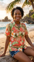 Full Bloom Women's Hawaiian Camp Shirt