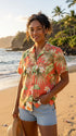 Full Bloom Women's Hawaiian Camp Shirt