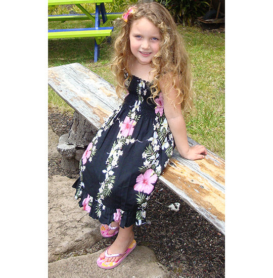 Girls Hawaiian aloha dresses