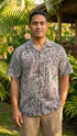 Go Barefoot Mens Hawaiian Tats Big & Tall Shirt