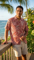Go Barefoot Mens Hawaiian Tats Big & Tall Shirt
