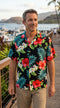 RJC Grand Hibiscus Men's Hawaiian Shirt – 100% Rayon