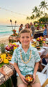 Hala Pineapples Hawaiian Aloha Boys Rayon Shirt