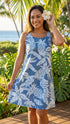 Hala Pineapples Womens Hawaiian A-Line Dress