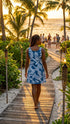Hala Pineapples Womens Hawaiian A-Line Dress
