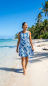 Hala Pineapples Womens Hawaiian A-Line Dress