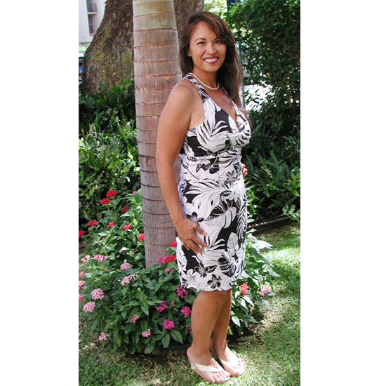 Hawaiian aloha halter dresses