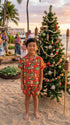 RJC Made in USA Boy's Christmas Hawaiian Santa Aloha 2pc Set