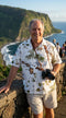 Pacific Legend Mens Hawaiian Island Archipelago Hibiscus Shirt