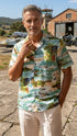 Hawaiian Island Airplane Men's Hawaiian Shirt