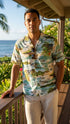 Hawaiian Island Airplane Men's Hawaiian Shirt
