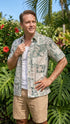 RJC Mens Hawaiian Symbols Reverse Shirt