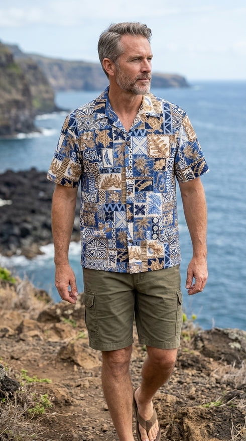 Hawaiian Symbol Men's Hawaiian Shirt