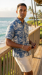 Woodcut Hawaiian Men's Hawaiian Shirt