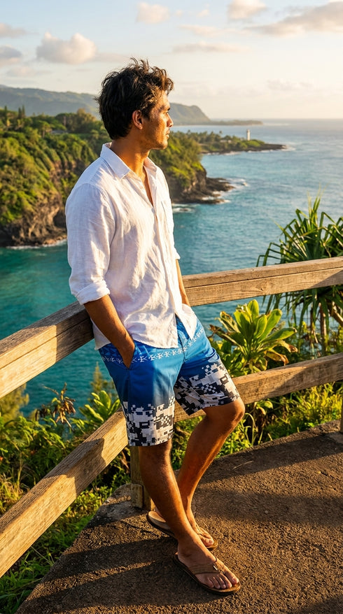 HIC 20" Digital Coast 8-Way Octo Stretch Men's Board Shorts – Limited Edition