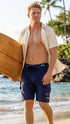 HIC Hawaiian Island Creations Men's Generals 8-Way Stretch Boardshorts – Quick Dry, SPF 50, Surf Board Shorts