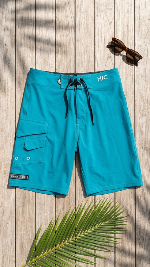 HIC Hawaiian Island Creations Men's Generals 8-Way Stretch Boardshorts – Quick Dry, SPF 50, Surf Board Shorts