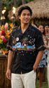 Hula Dancing Santa Men's Hawaiian Shirt