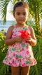 RJC Baby Girls Hula Girl Fun Halter Dress 2pc Set