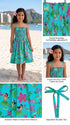 RJC Girls Hula Girl Fun Elastic Tube Top Sundress