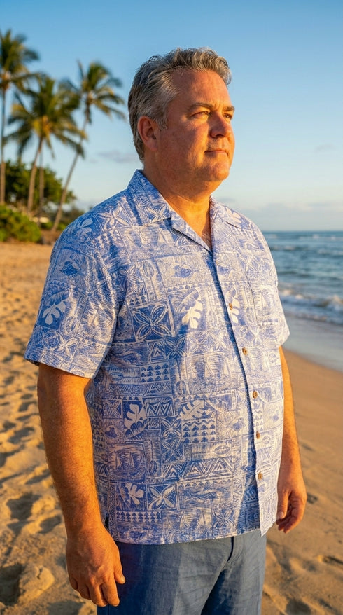 Island Sketches Men's Hawaiian Shirt