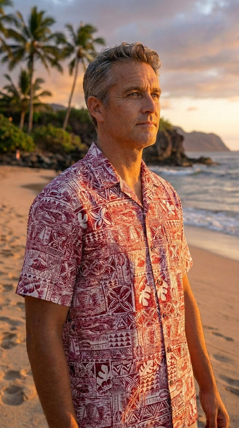 Island Sketches Men's Hawaiian Shirt