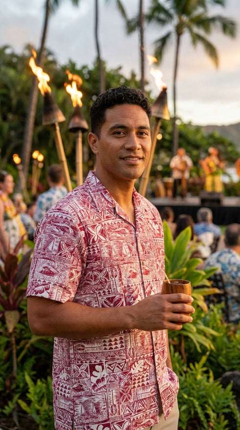 Island Sketches Men's Hawaiian Shirt
