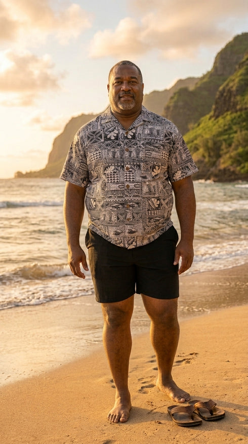 Island Sketches Men's Hawaiian Shirt