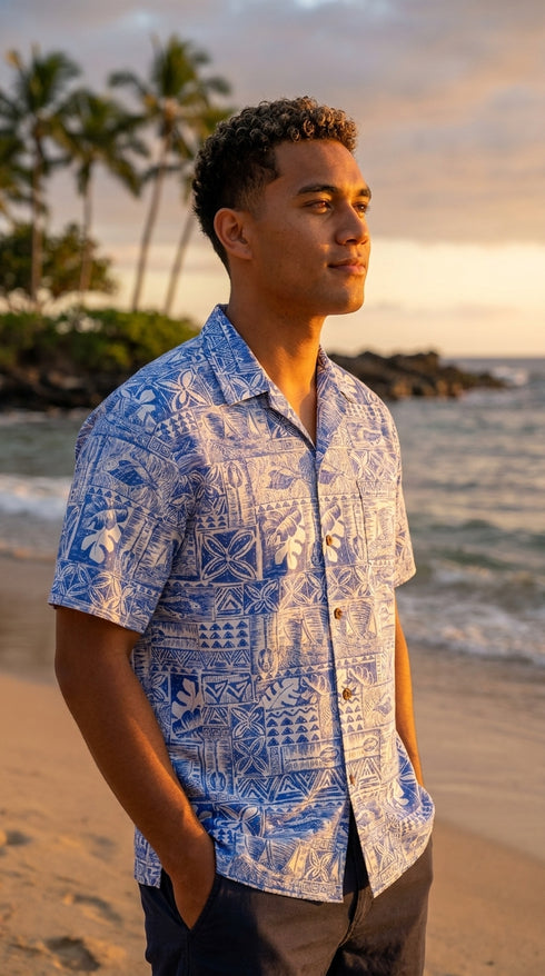 Island Sketches Men's Hawaiian Shirt