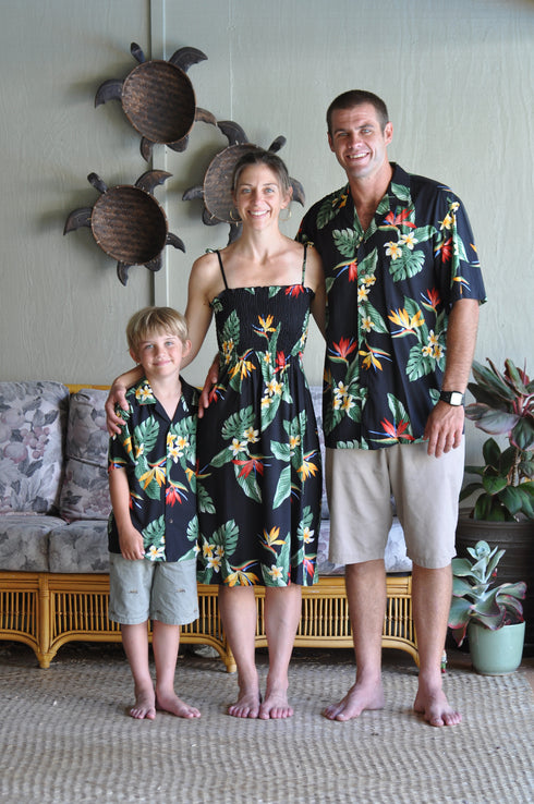 Women’s Smocked Tube Dress – Bird of Paradise Display
