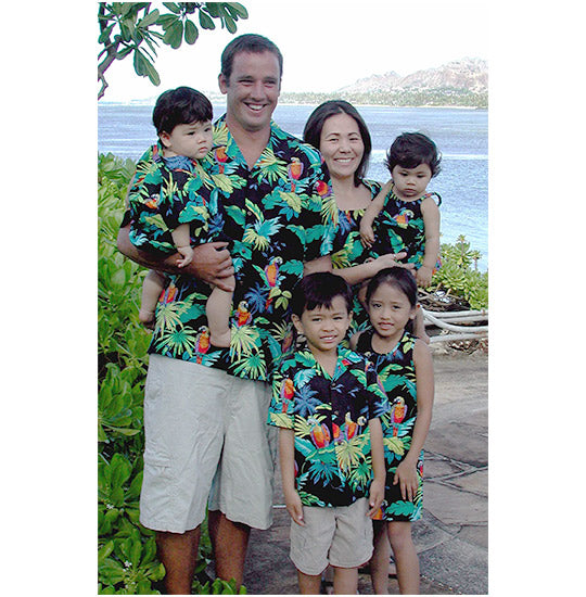Jungle Parrots Matching Family clothes