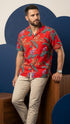 Paradise Found Mens Jungle Bird Tom Selleck Magnum PI Rayon Shirt