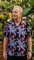 Paradise Found Mens Jungle Bird Tom Selleck Magnum PI Rayon Shirt