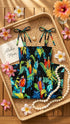 Women's Smocked Tube Dress – Jungle Parrot Print