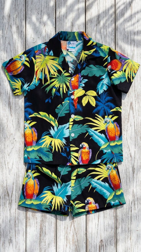RJC Boys Jungle Parrot 2pc Cabana Set