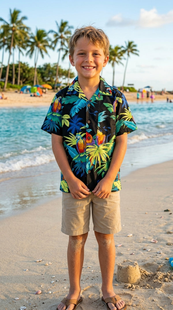 RJC Boys Jungle Parrot Shirt